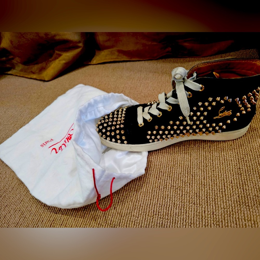 Christian Louboutin mens spiked sneakers. Size euro 43/ usa 10